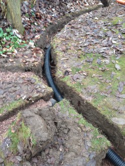 Land drain pipe